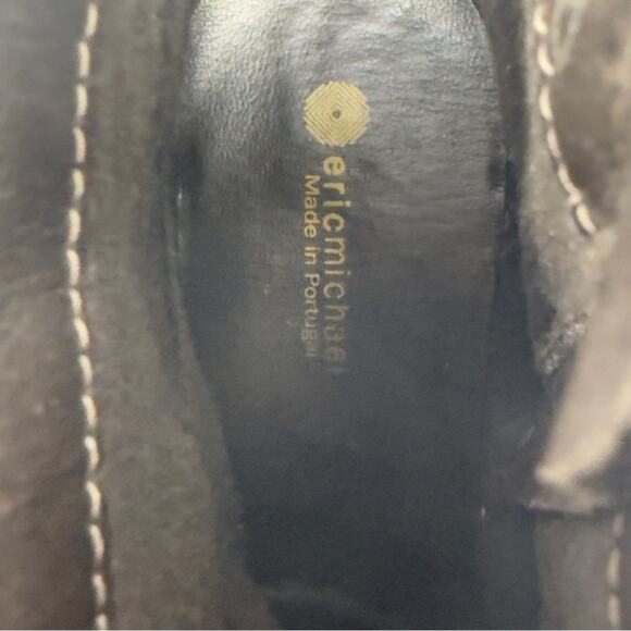 Eric Michael Caressa Suede Heeled Ankle Boots Brown Chinky Zip Boho Size 40 9.5 - Picture 10 of 13